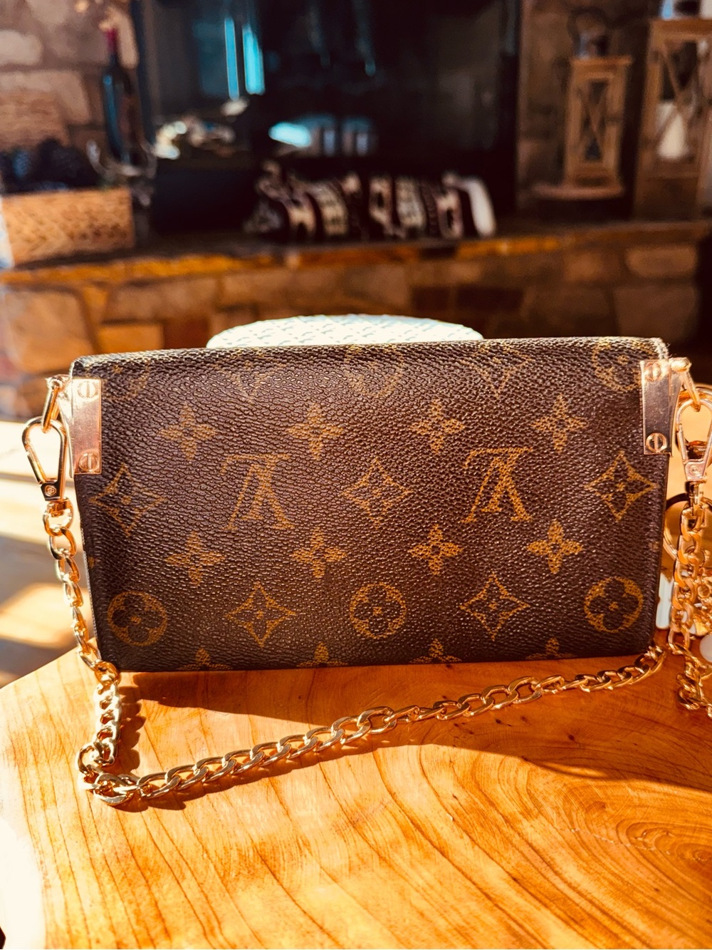 Louis Vuitton vintage Sarah monogram long wallet converted Crossbody 1999 - Picture 3 of 15